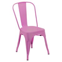 Replica Tolix Chair in Semi-Gloss Pink