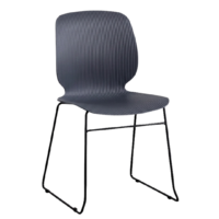 Sled Chair in Charcoal