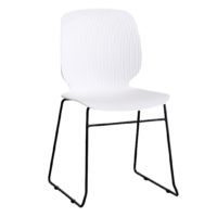 Sled Chair in White