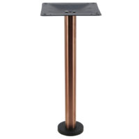 Bolt-In Stainless Steel Dining Table Base in Copper