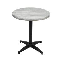 700mm Round Cement Isotop Table Top with Black Roma Base