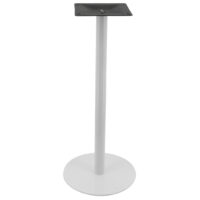 Circular Steel Bar Table Base in Gloss White