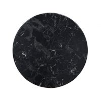600mm Round Isotop Plus Table Top in Alcantara Black Marble