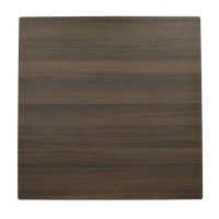 800mm Square Choco Oak Sliq Isotop Table Top