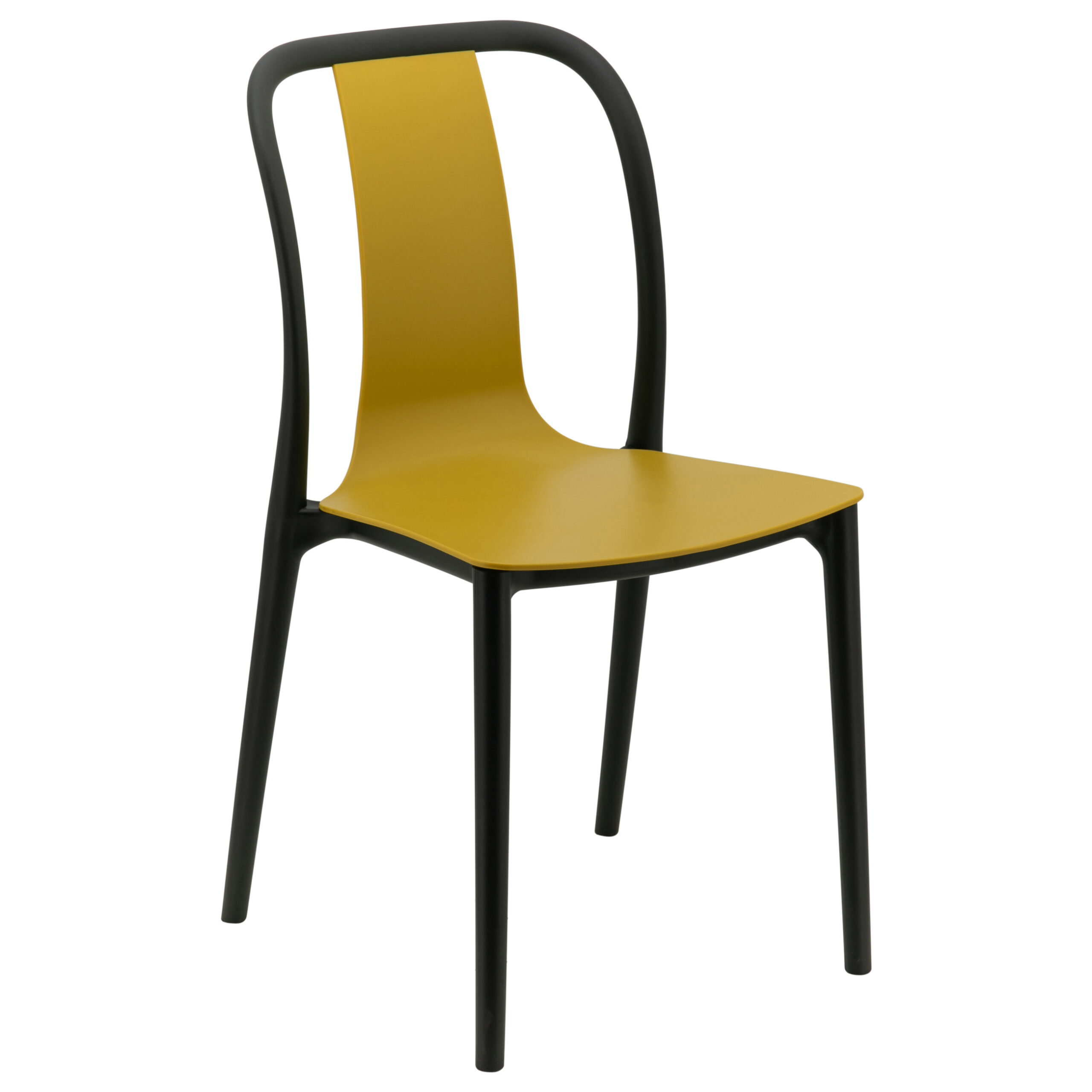 Emma Chair in Black and Mustard