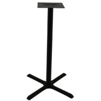 Maxwell Large Bar Table Base in Matte Black with Round Pole
