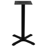 Maxwell Dining Table Base in Matte Black with Round Pole