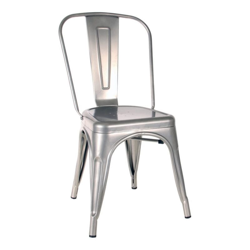 metal stacking chair