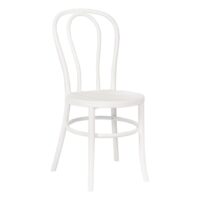Polypropylene Cabaret Chair in White Timber Look