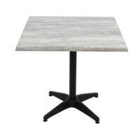 800mm Square Cement Isotop Table Top with Black Roma Base