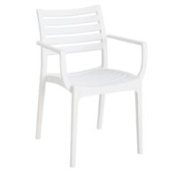 Miami Chair with Arms in White