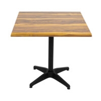 800mm Square Shesman Isotop Table Top with Black Roma Base