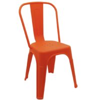 Polypropylene Replica Tolix Chair in Orange