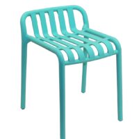 Small Tuscan Stool in Tiffany Blue